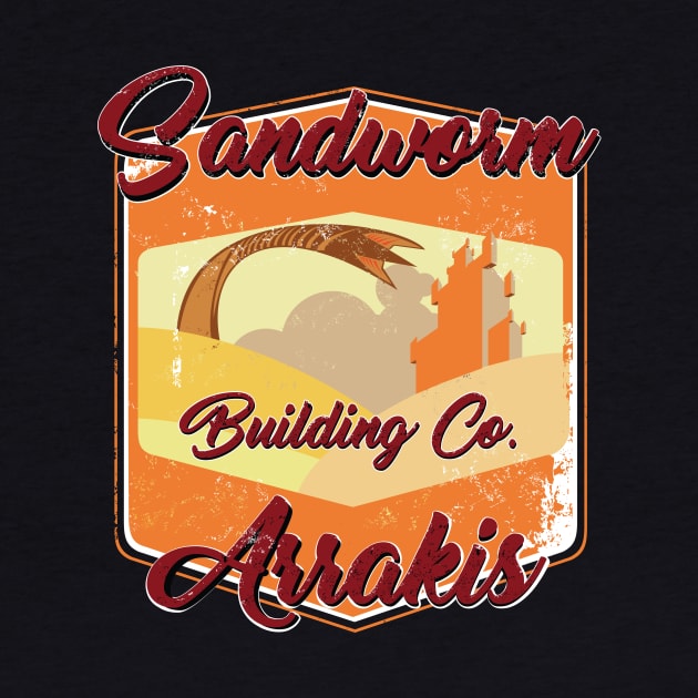 SANDWORM BUILDING CO. ARRAKIS by KARMADESIGNER T-SHIRT SHOP